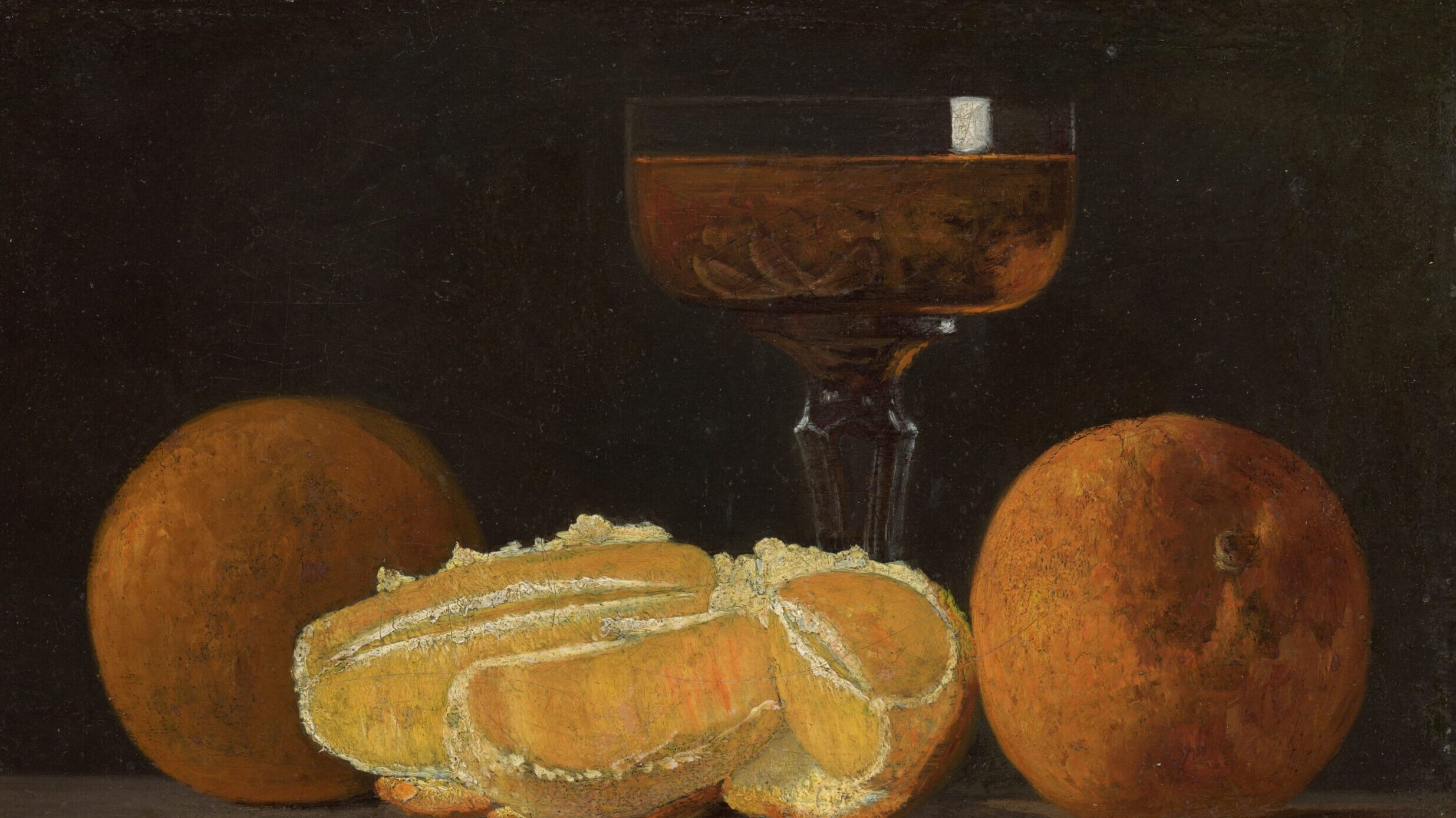 Still Life with Oranges and Goblet of Wine, 1880-1890s,John Frederick Peto